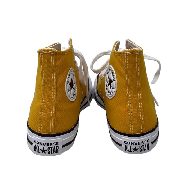 Converse Chuck Taylor High Top Shoe Canvas Orange For Women Casual Skate A09970C - Picture 7 of 10